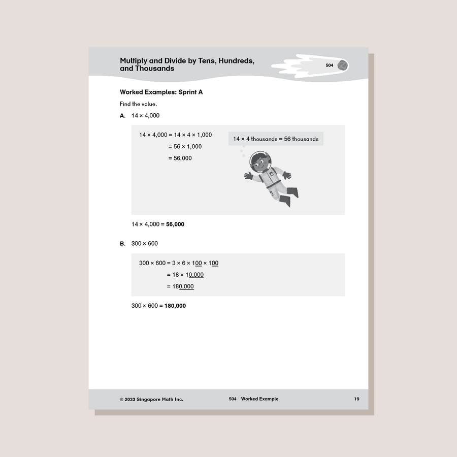 Singapore Math® Sprints 5
