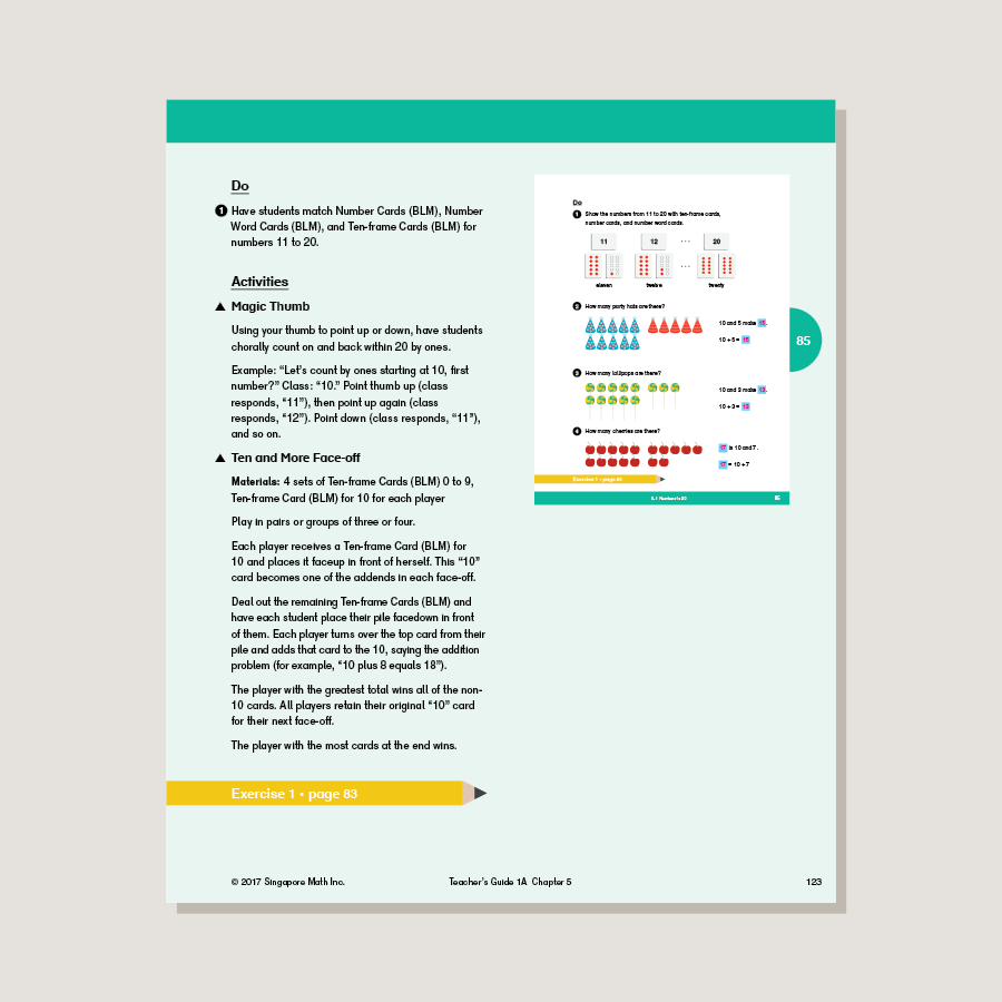 Dimensions Math Teacher's Guide 1A – Singapore Math Inc.