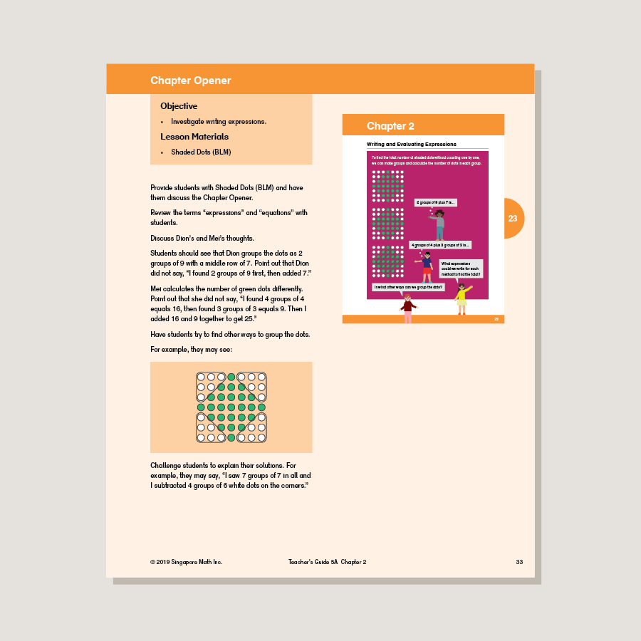 Dimensions Math Teacher's Guide 5A – Singapore Math Inc.